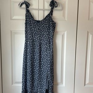 Blue Abercrombie midi length dress!